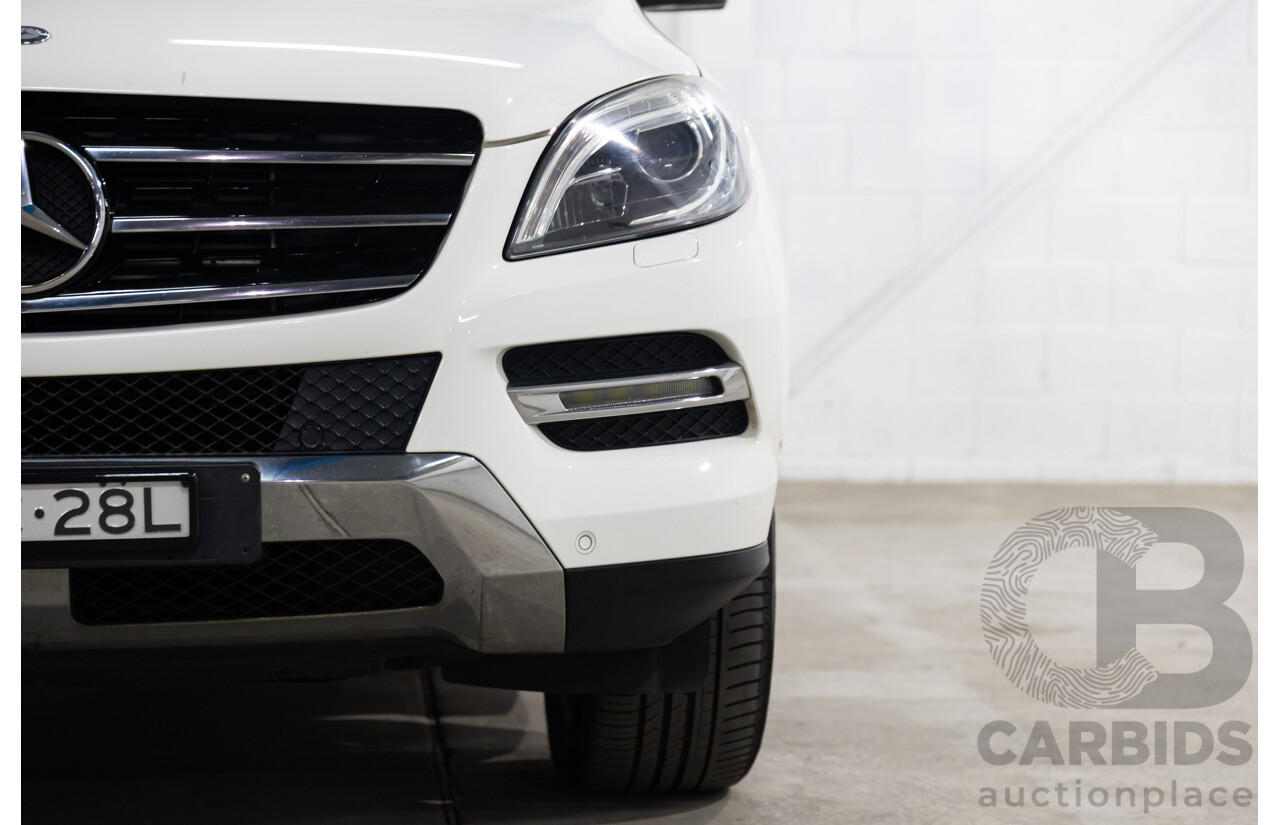 05/2015 Mercedes-Benz Ml 250CDI BLUETEC (4x4) AWD 166 MY15 4D Wagon Polar White Diesel Turbo 2.1L
