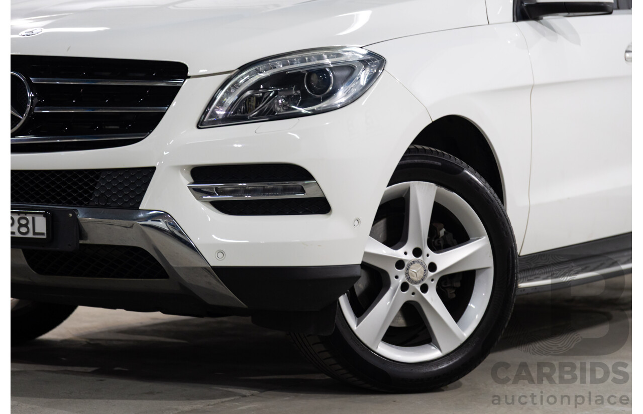 05/2015 Mercedes-Benz Ml 250CDI BLUETEC (4x4) AWD 166 MY15 4D Wagon Polar White Diesel Turbo 2.1L