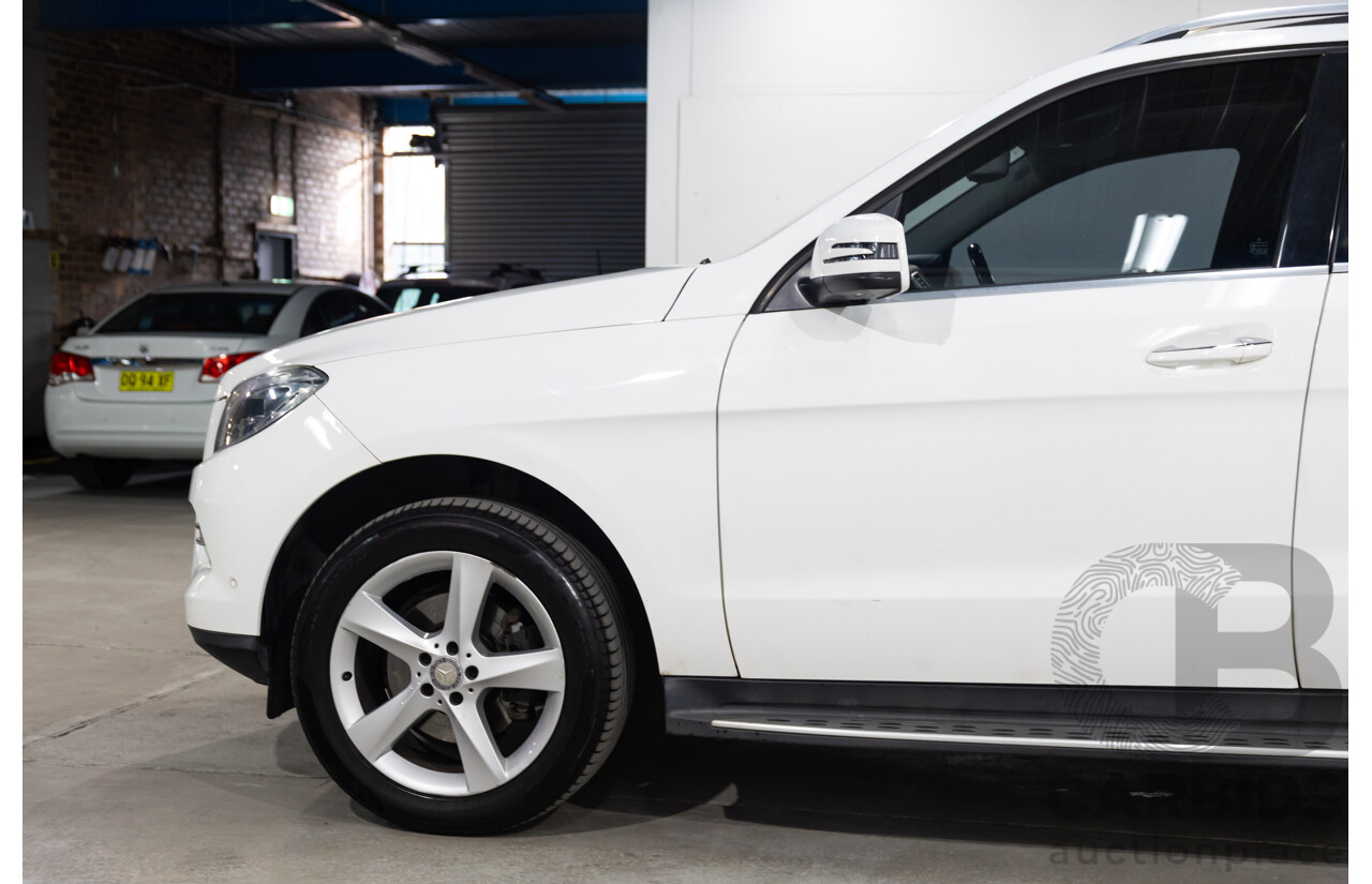 05/2015 Mercedes-Benz Ml 250CDI BLUETEC (4x4) AWD 166 MY15 4D Wagon Polar White Diesel Turbo 2.1L