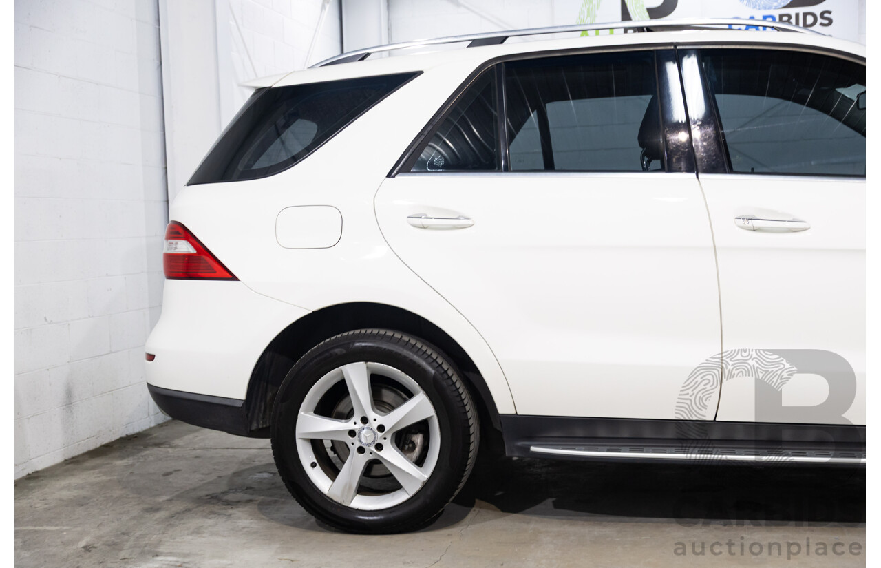 05/2015 Mercedes-Benz Ml 250CDI BLUETEC (4x4) AWD 166 MY15 4D Wagon Polar White Diesel Turbo 2.1L