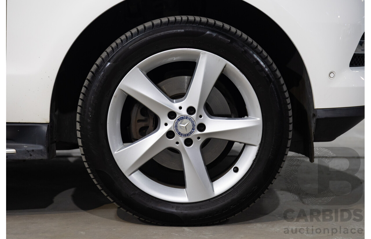 05/2015 Mercedes-Benz Ml 250CDI BLUETEC (4x4) AWD 166 MY15 4D Wagon Polar White Diesel Turbo 2.1L