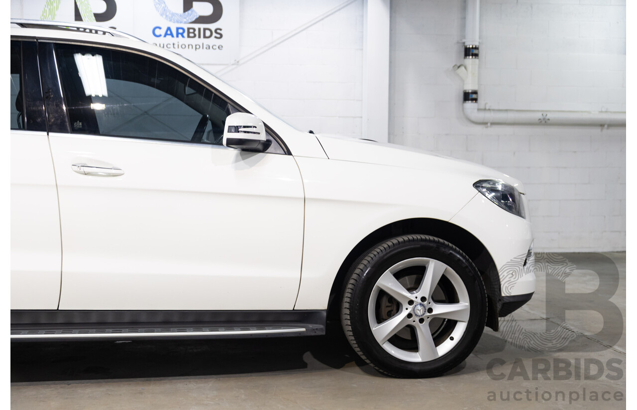 05/2015 Mercedes-Benz Ml 250CDI BLUETEC (4x4) AWD 166 MY15 4D Wagon Polar White Diesel Turbo 2.1L