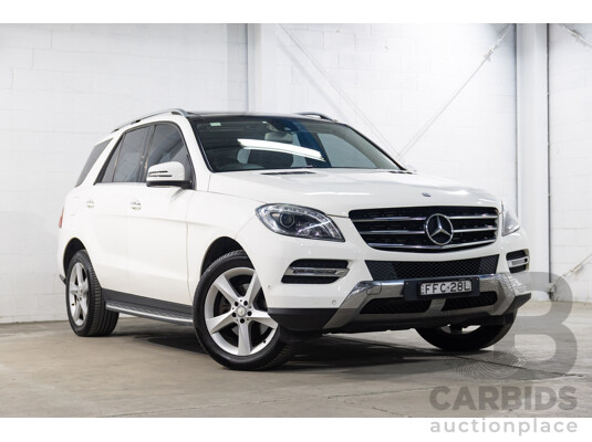05/2015 Mercedes-Benz Ml 250CDI BLUETEC (4x4) AWD 166 MY15 4D Wagon Polar White Diesel Turbo 2.1L