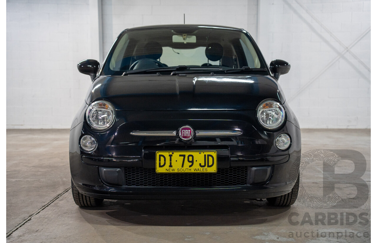 11/2013 Fiat 500 POP FWD MY13 3D Hatchback Black 1.2L