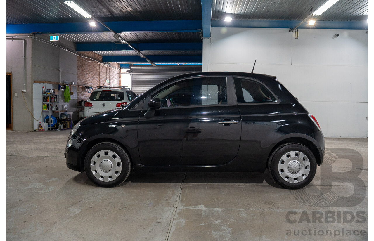 11/2013 Fiat 500 POP FWD MY13 3D Hatchback Black 1.2L