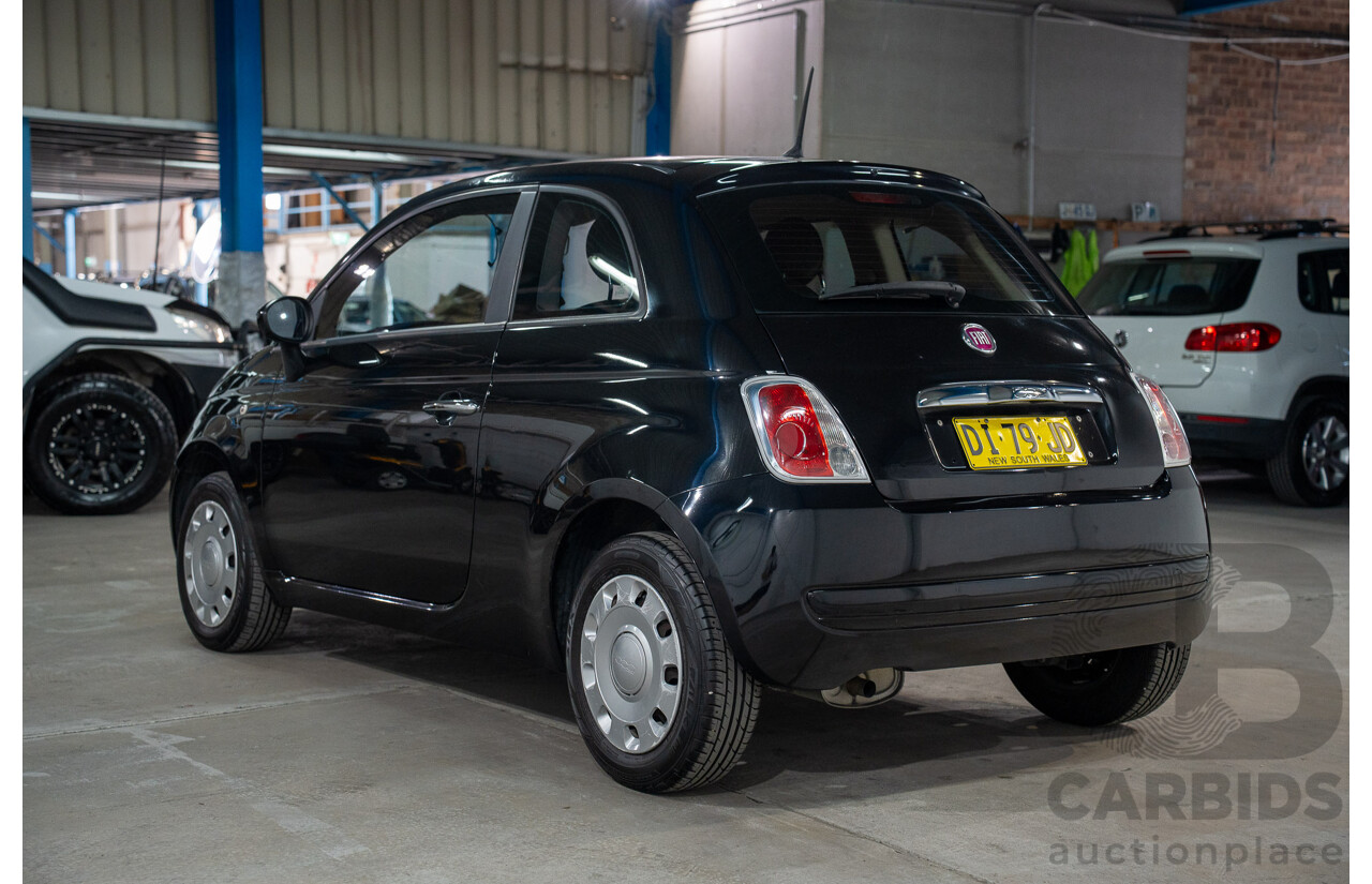11/2013 Fiat 500 POP FWD MY13 3D Hatchback Black 1.2L