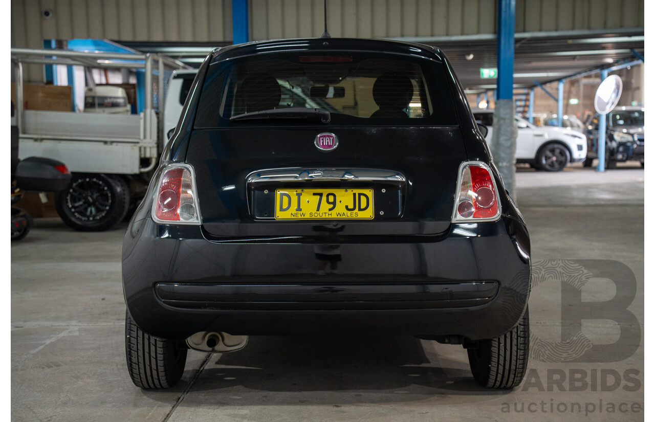 11/2013 Fiat 500 POP FWD MY13 3D Hatchback Black 1.2L