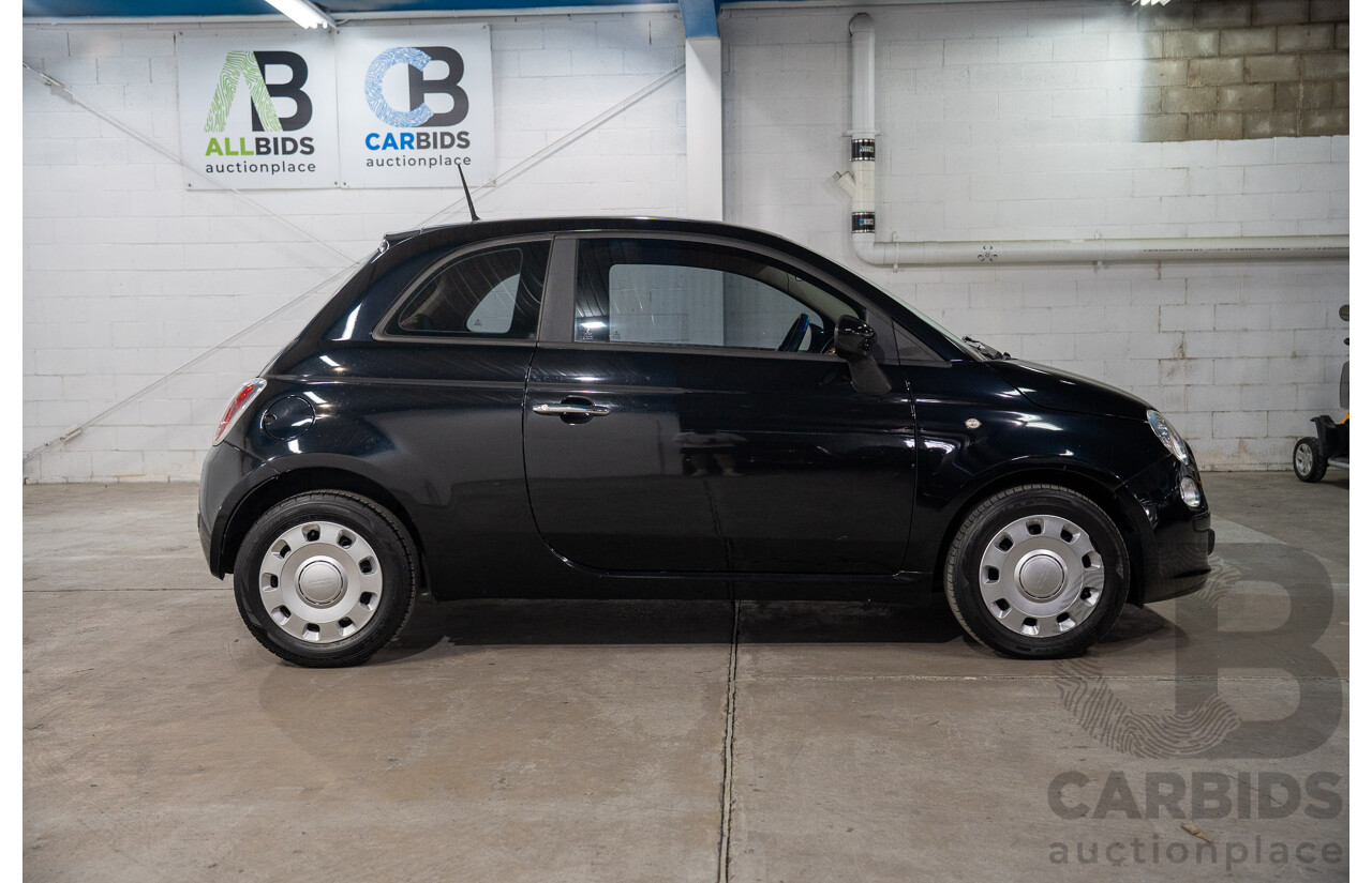 11/2013 Fiat 500 POP FWD MY13 3D Hatchback Black 1.2L