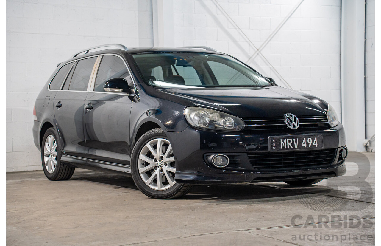 2/2010 Volkswagen Golf 90 TSI Trendline 1K MY10 4d Wagon Black 1.4L