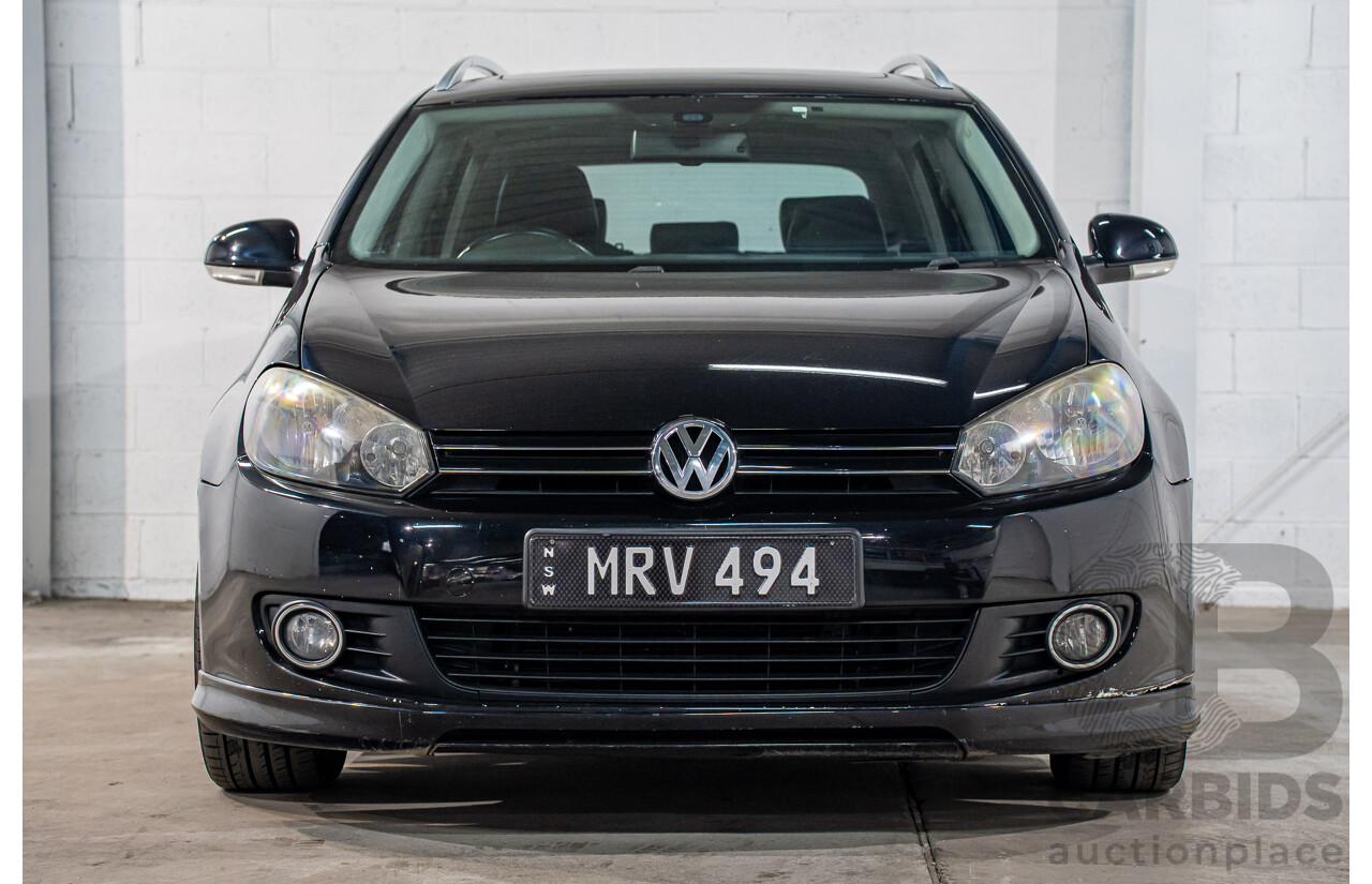 2/2010 Volkswagen Golf 90 TSI Trendline 1K MY10 4d Wagon Black 1.4L