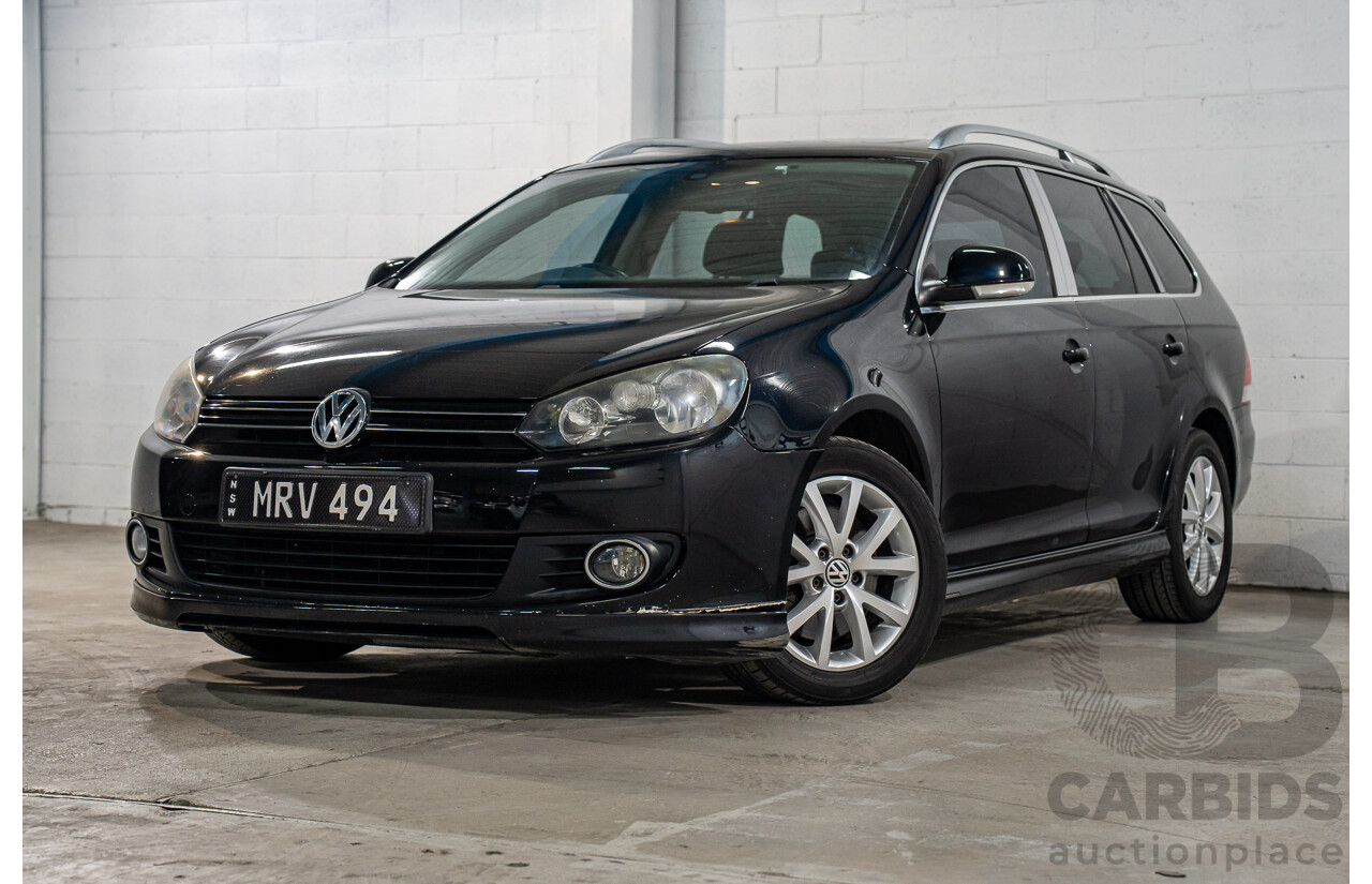 2/2010 Volkswagen Golf 90 TSI Trendline 1K MY10 4d Wagon Black 1.4L