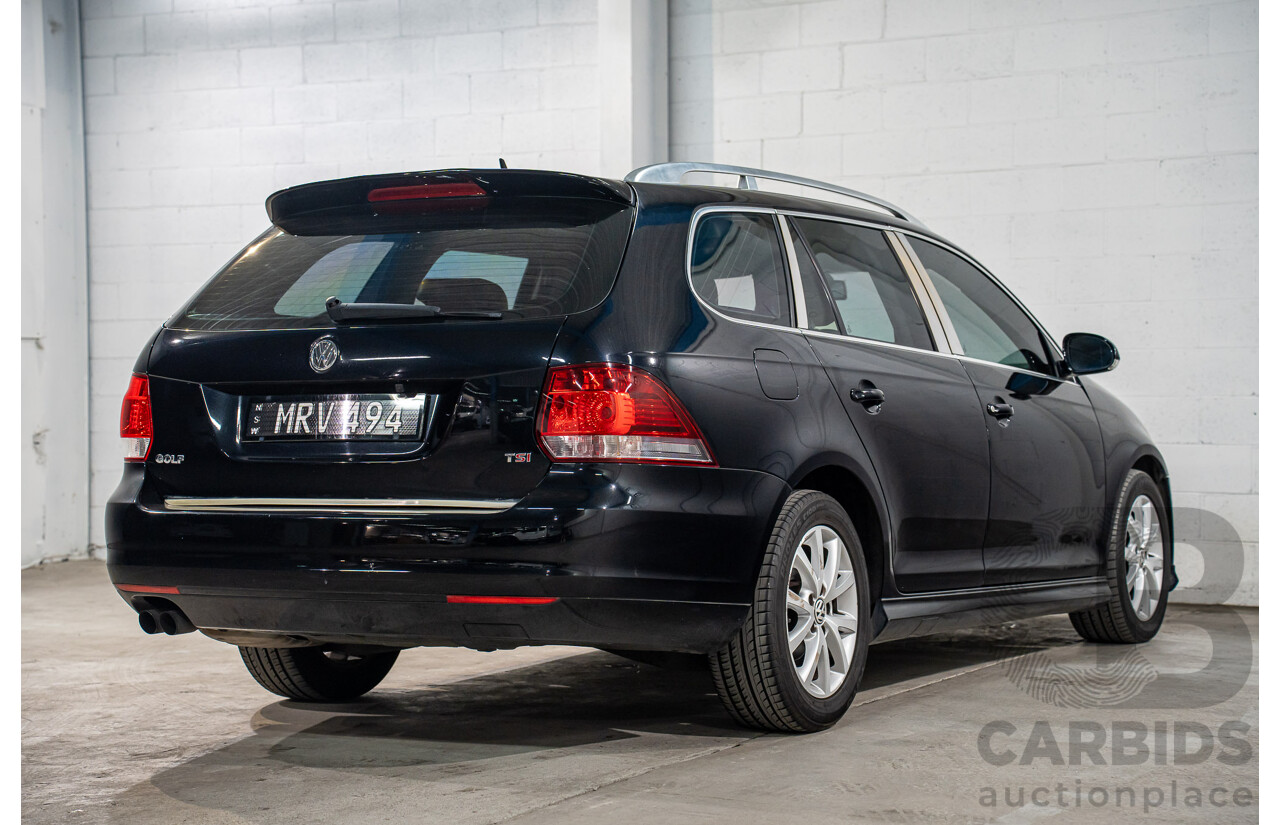2/2010 Volkswagen Golf 90 TSI Trendline 1K MY10 4d Wagon Black 1.4L