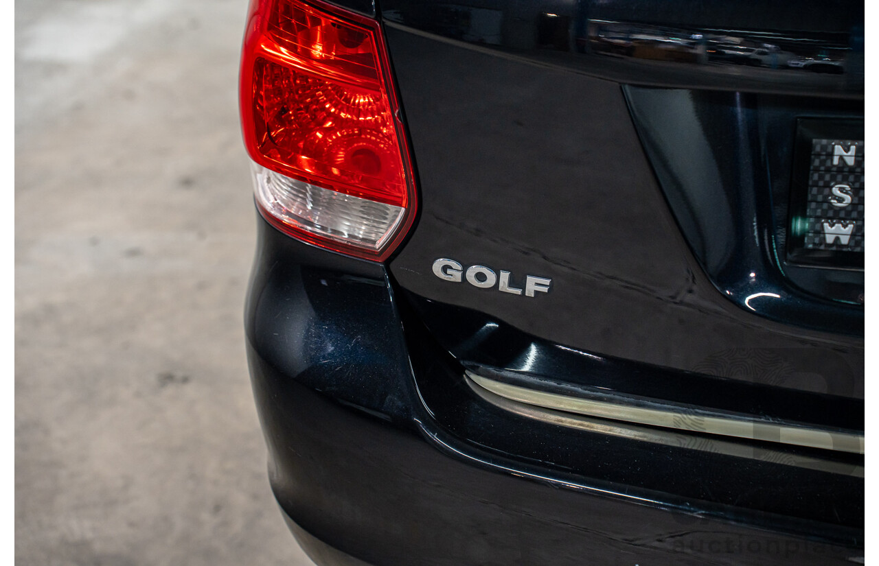2/2010 Volkswagen Golf 90 TSI Trendline 1K MY10 4d Wagon Black 1.4L