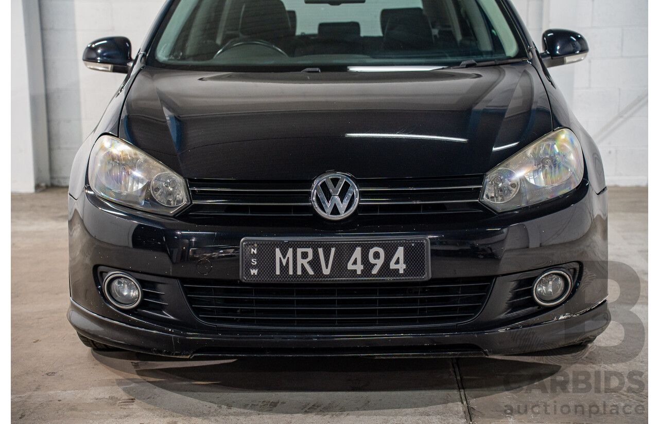 2/2010 Volkswagen Golf 90 TSI Trendline 1K MY10 4d Wagon Black 1.4L