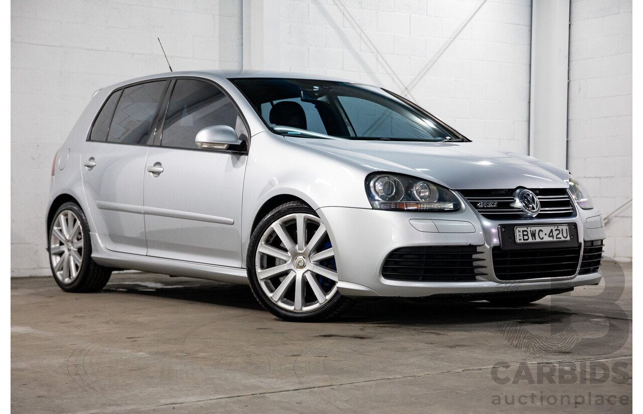 03/2008 Volkswagen Golf R32 AWD 1K MY08 UPGRADE 5D Hatchback Silver Or Chrome 3.2L