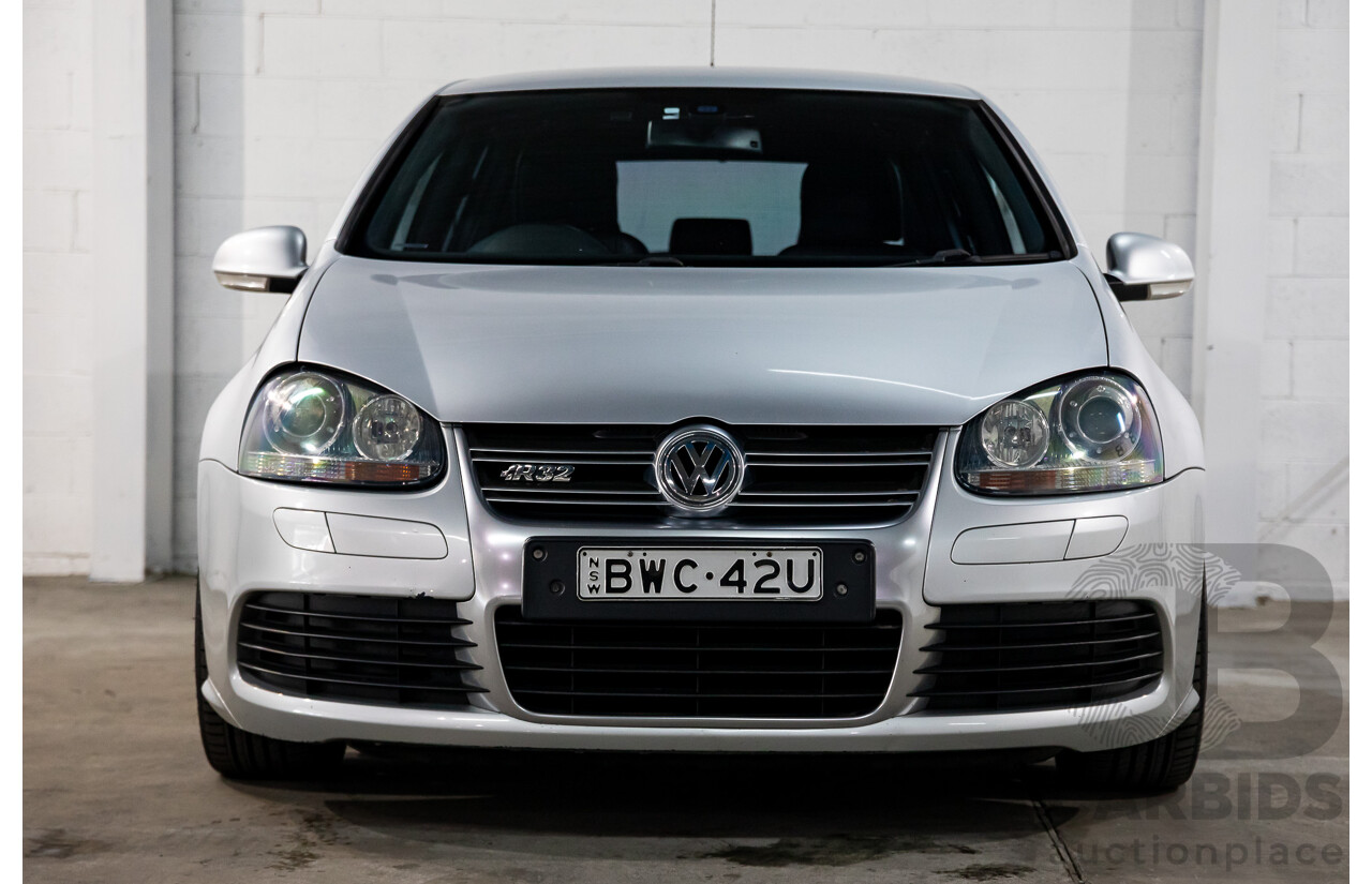 03/2008 Volkswagen Golf R32 AWD 1K MY08 UPGRADE 5D Hatchback Silver Or Chrome 3.2L