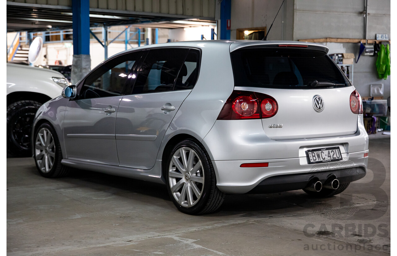 03/2008 Volkswagen Golf R32 AWD 1K MY08 UPGRADE 5D Hatchback Silver Or Chrome 3.2L