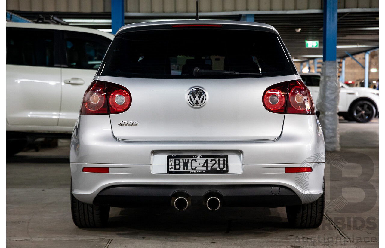 03/2008 Volkswagen Golf R32 AWD 1K MY08 UPGRADE 5D Hatchback Silver Or Chrome 3.2L