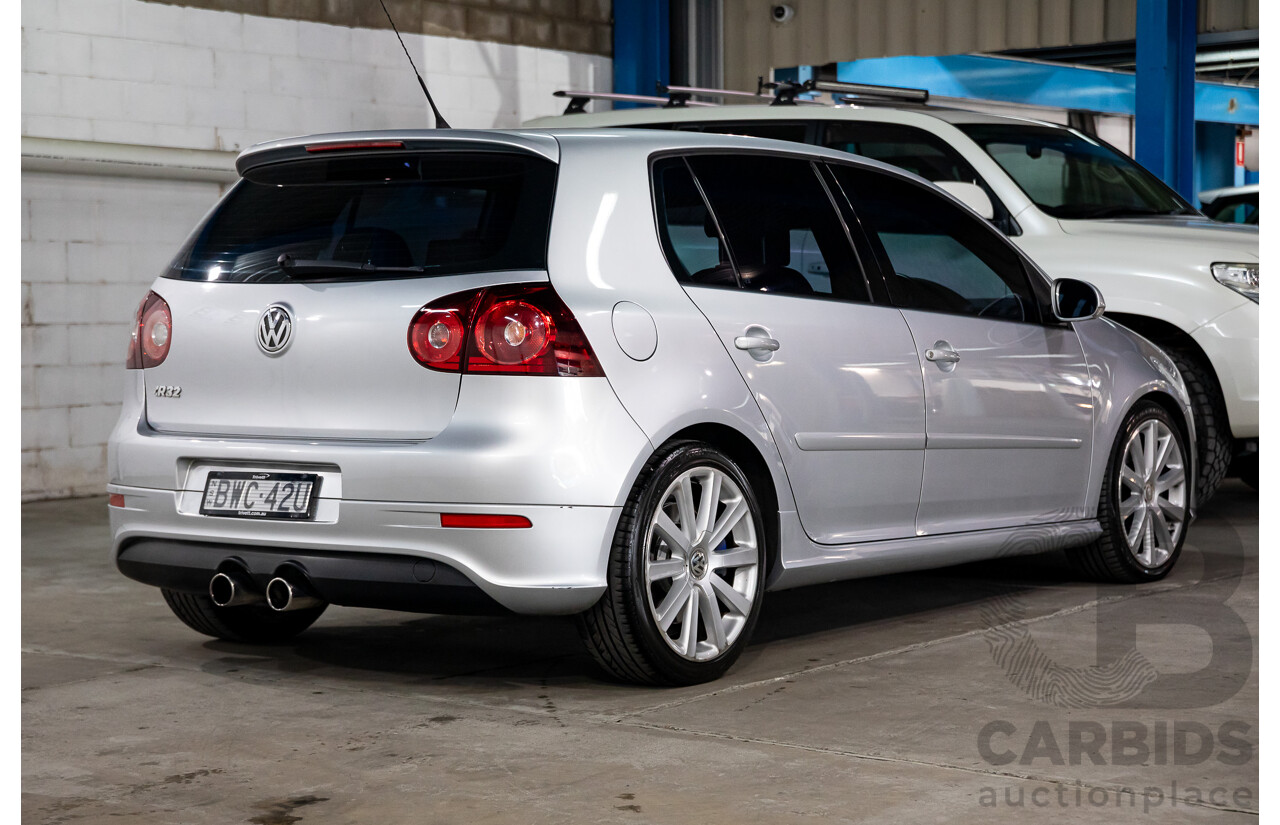 03/2008 Volkswagen Golf R32 AWD 1K MY08 UPGRADE 5D Hatchback Silver Or Chrome 3.2L