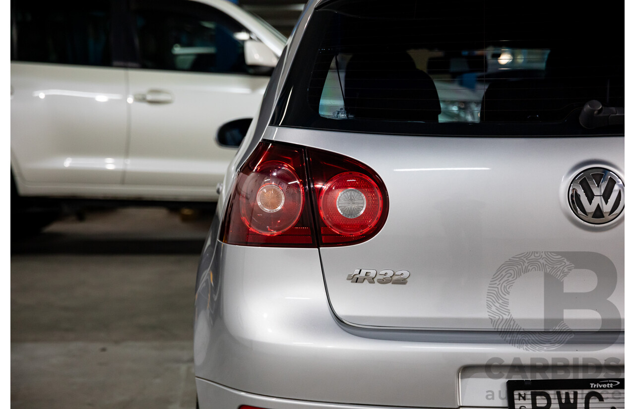 03/2008 Volkswagen Golf R32 AWD 1K MY08 UPGRADE 5D Hatchback Silver Or Chrome 3.2L