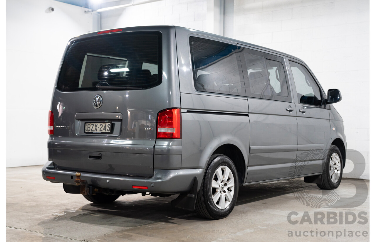 10/2011 Volkswagen Multivan 103 TDI Comfortline T5 MY10 4D Wagon Grey Turbo Diesel 2.0L - 7 Seater