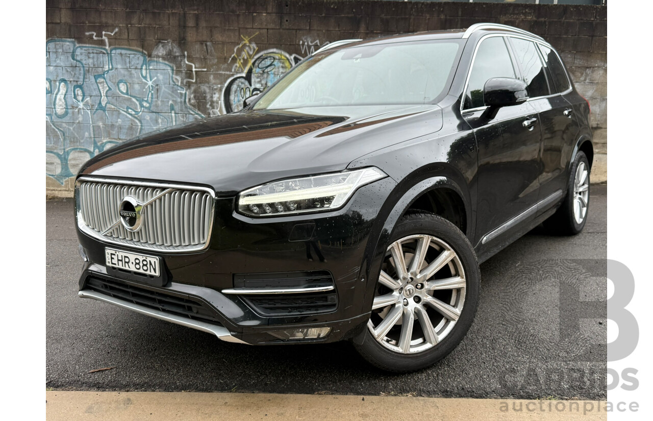 05/2016 Volvo Xc90 T6 INSCRIPTION (AWD) AWD 256 MY17 4D Wagon Black 2.0L