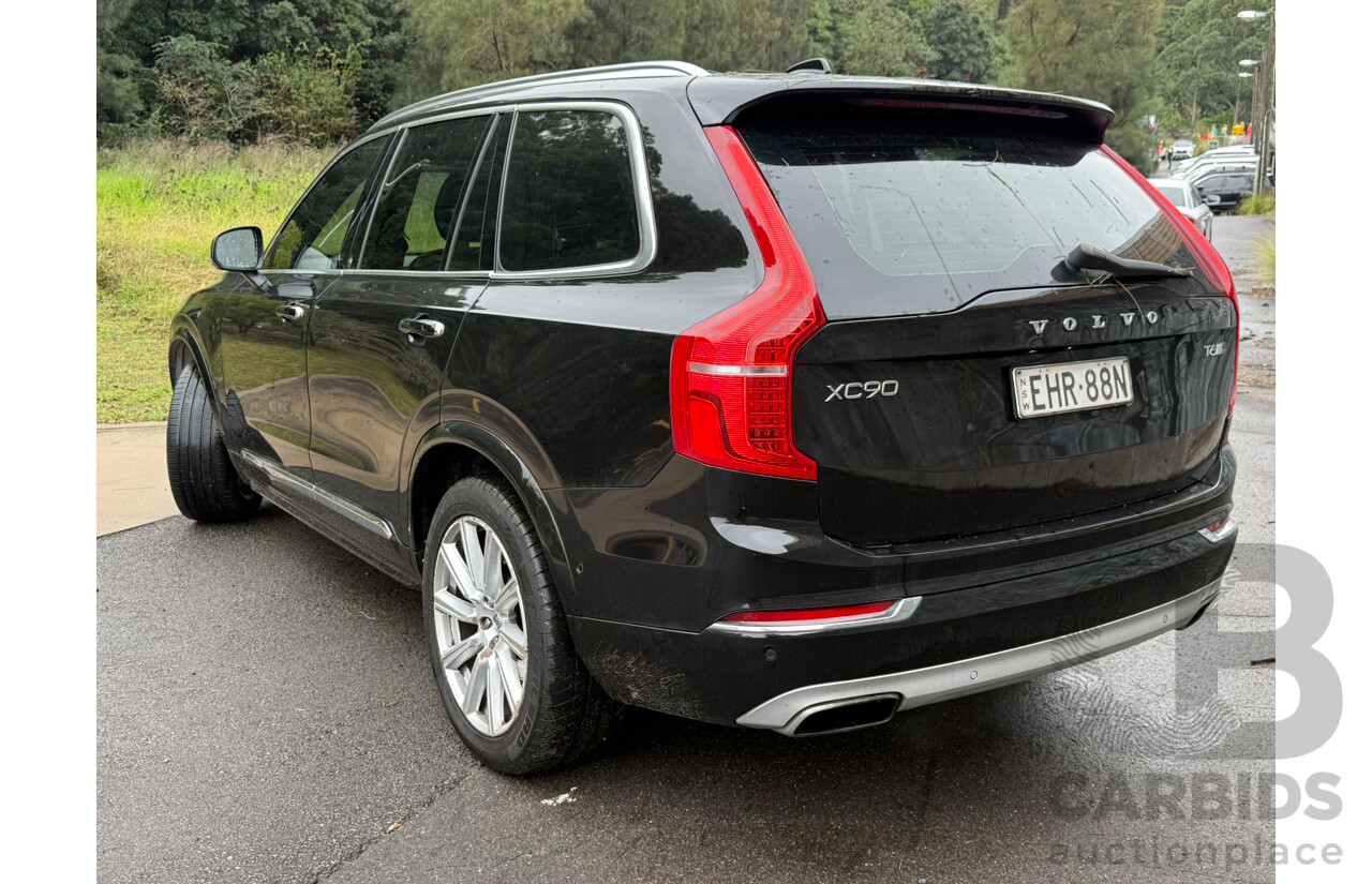 05/2016 Volvo Xc90 T6 INSCRIPTION (AWD) AWD 256 MY17 4D Wagon Black 2.0L