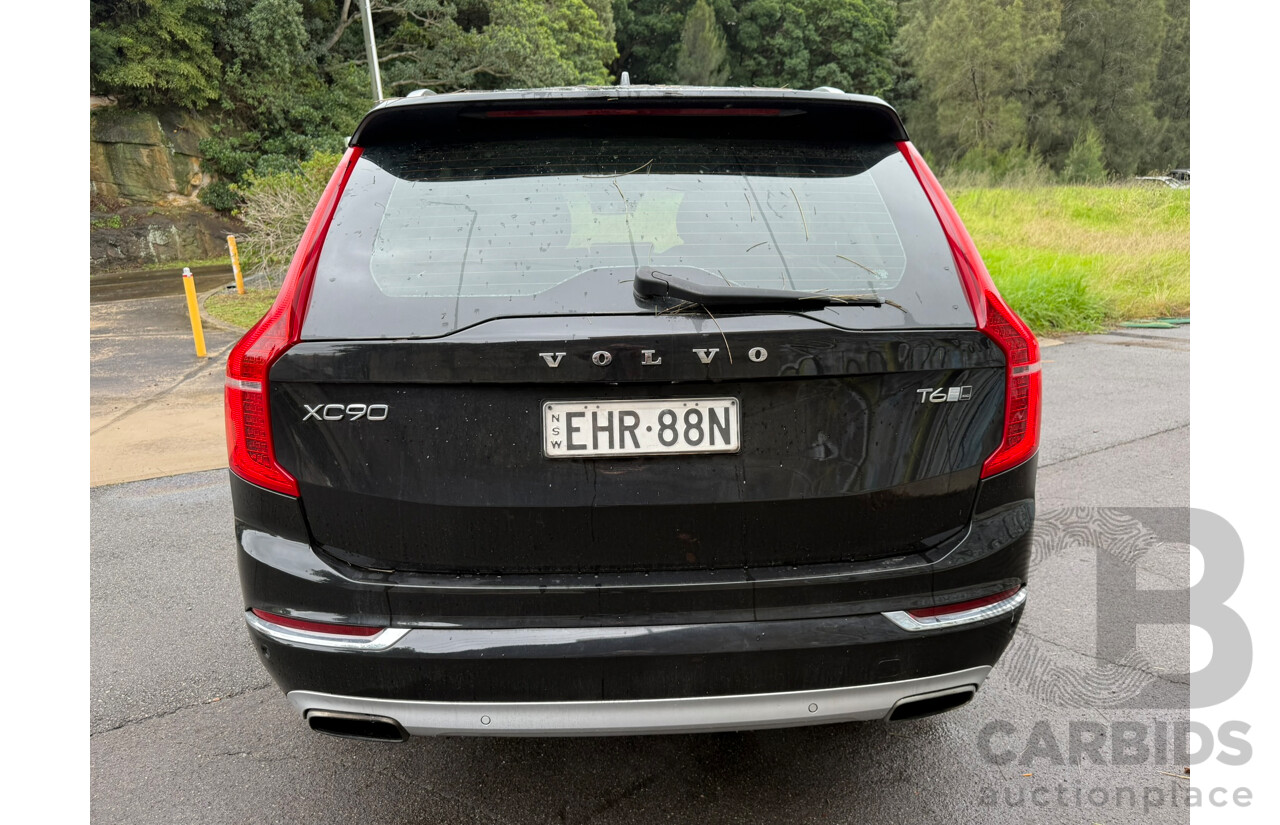 05/2016 Volvo Xc90 T6 INSCRIPTION (AWD) AWD 256 MY17 4D Wagon Black 2.0L