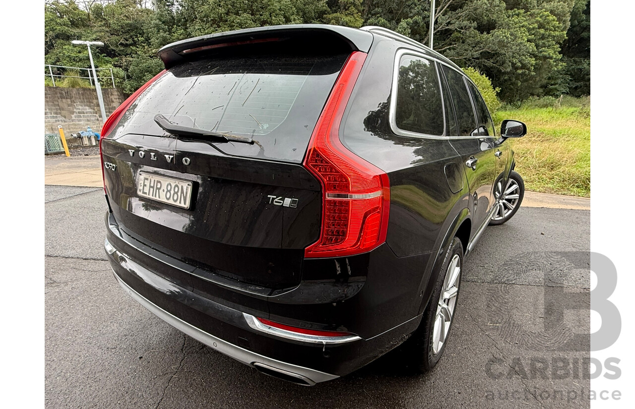 05/2016 Volvo Xc90 T6 INSCRIPTION (AWD) AWD 256 MY17 4D Wagon Black 2.0L
