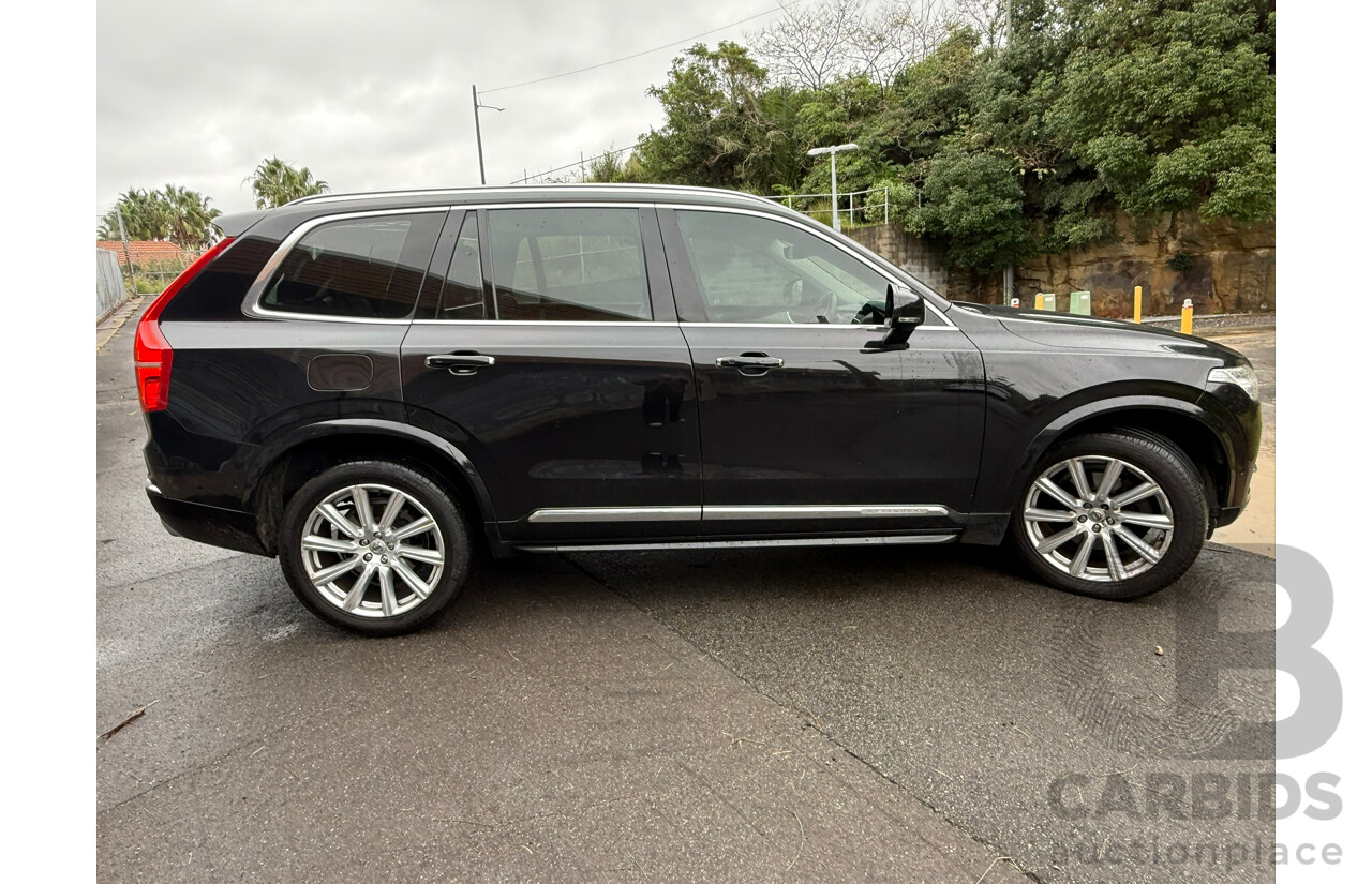 05/2016 Volvo Xc90 T6 INSCRIPTION (AWD) AWD 256 MY17 4D Wagon Black 2.0L