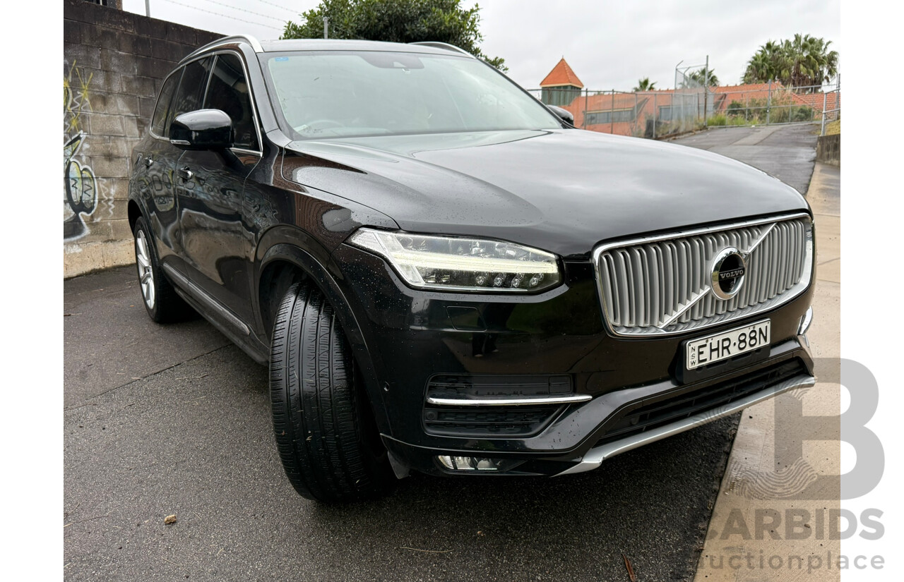 05/2016 Volvo Xc90 T6 INSCRIPTION (AWD) AWD 256 MY17 4D Wagon Black 2.0L