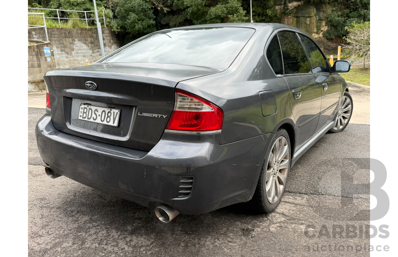 11/2007 Subaru Liberty 3.0R-B AWD MY08 4D Sedan Grey 3.0L