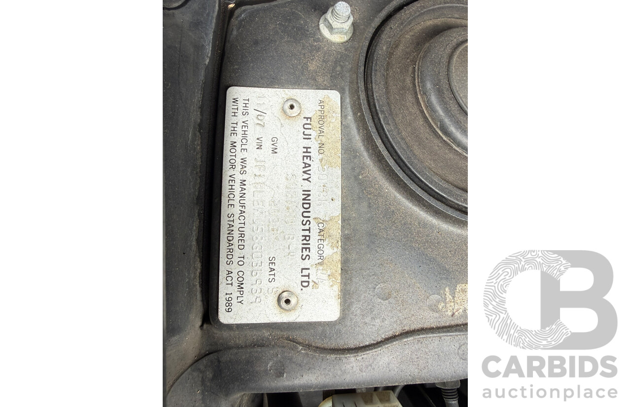 11/2007 Subaru Liberty 3.0R-B AWD MY08 4D Sedan Grey 3.0L