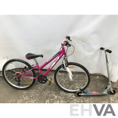 Repco Haven 6 Speed Girls' Bike and Luminous Kids' Scooter