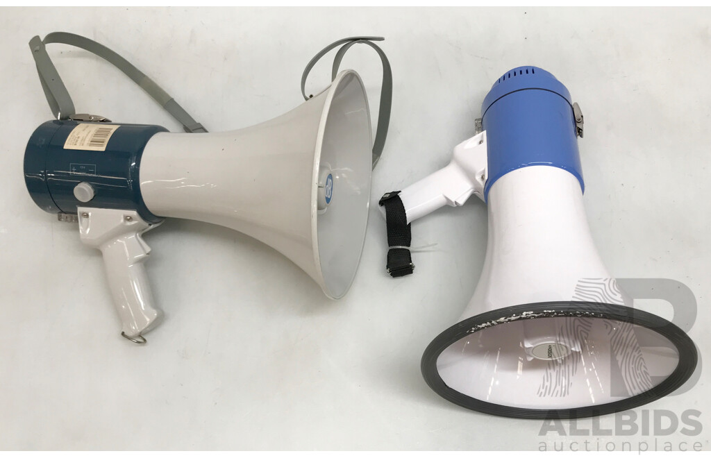 DB and InDesign Megaphones - Lot of 2