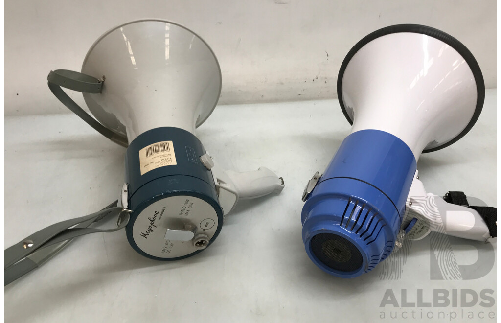 DB and InDesign Megaphones - Lot of 2