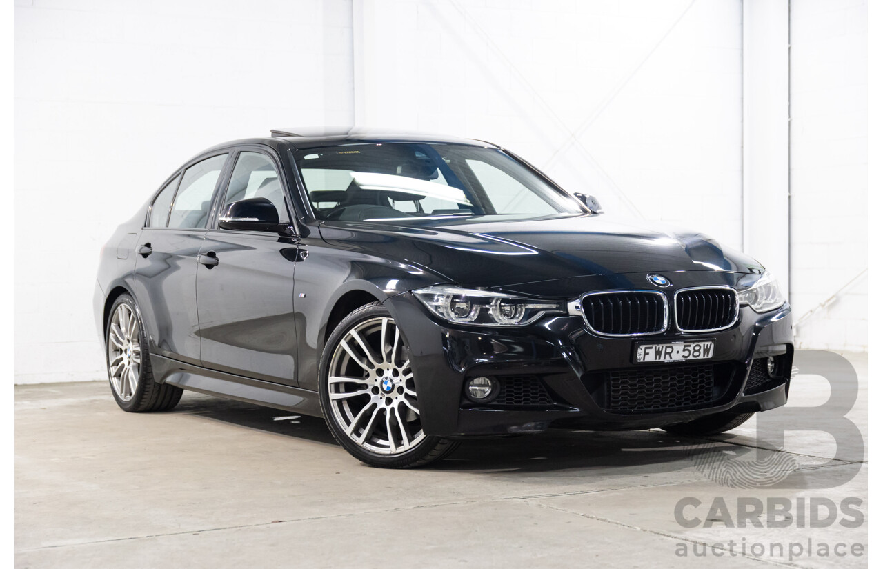 03/2016 Bmw 3 18i SPORT LINE RWD F30 LCI 4D Sedan Black Sapphire Metallic Turbo 1.5L