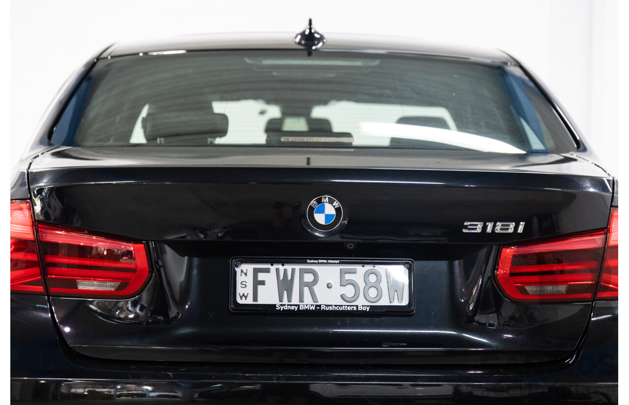 03/2016 Bmw 3 18i SPORT LINE RWD F30 LCI 4D Sedan Black Sapphire Metallic Turbo 1.5L