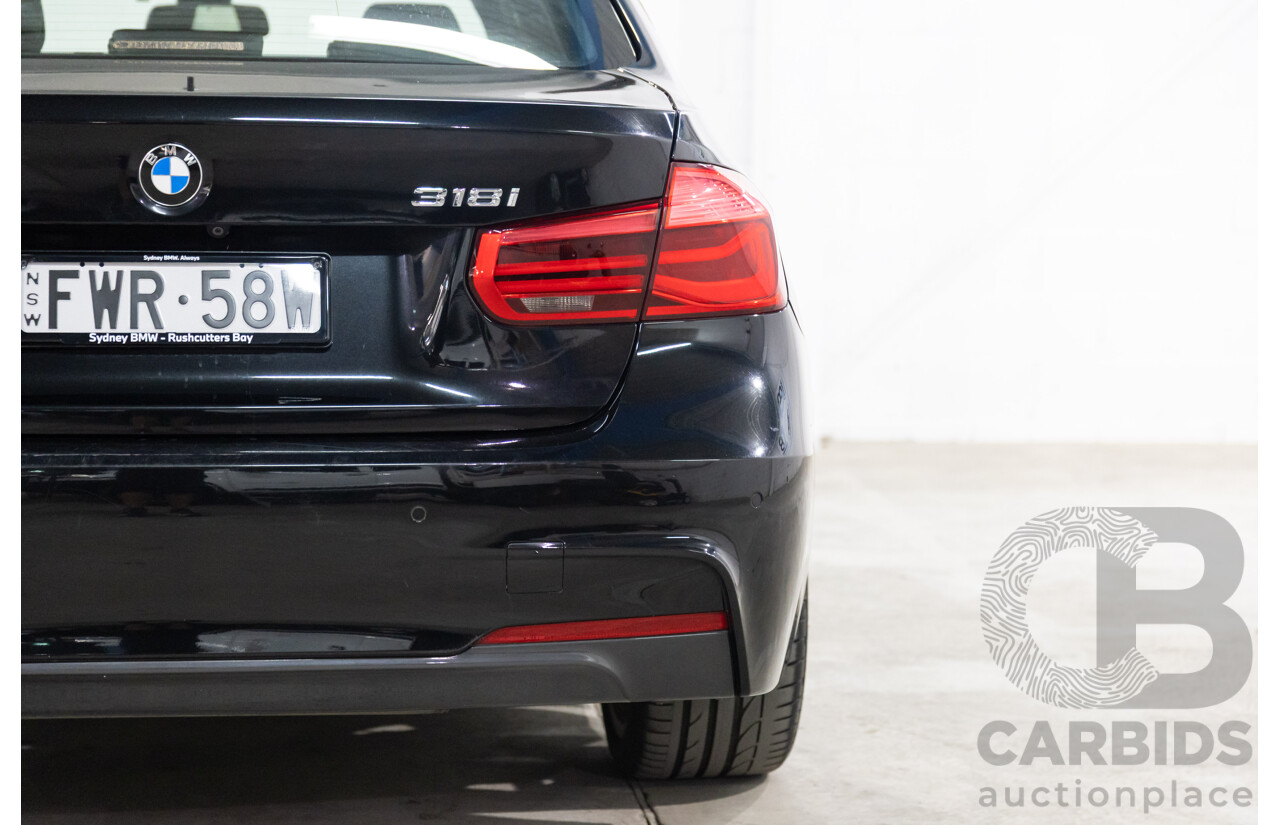 03/2016 Bmw 3 18i SPORT LINE RWD F30 LCI 4D Sedan Black Sapphire Metallic Turbo 1.5L
