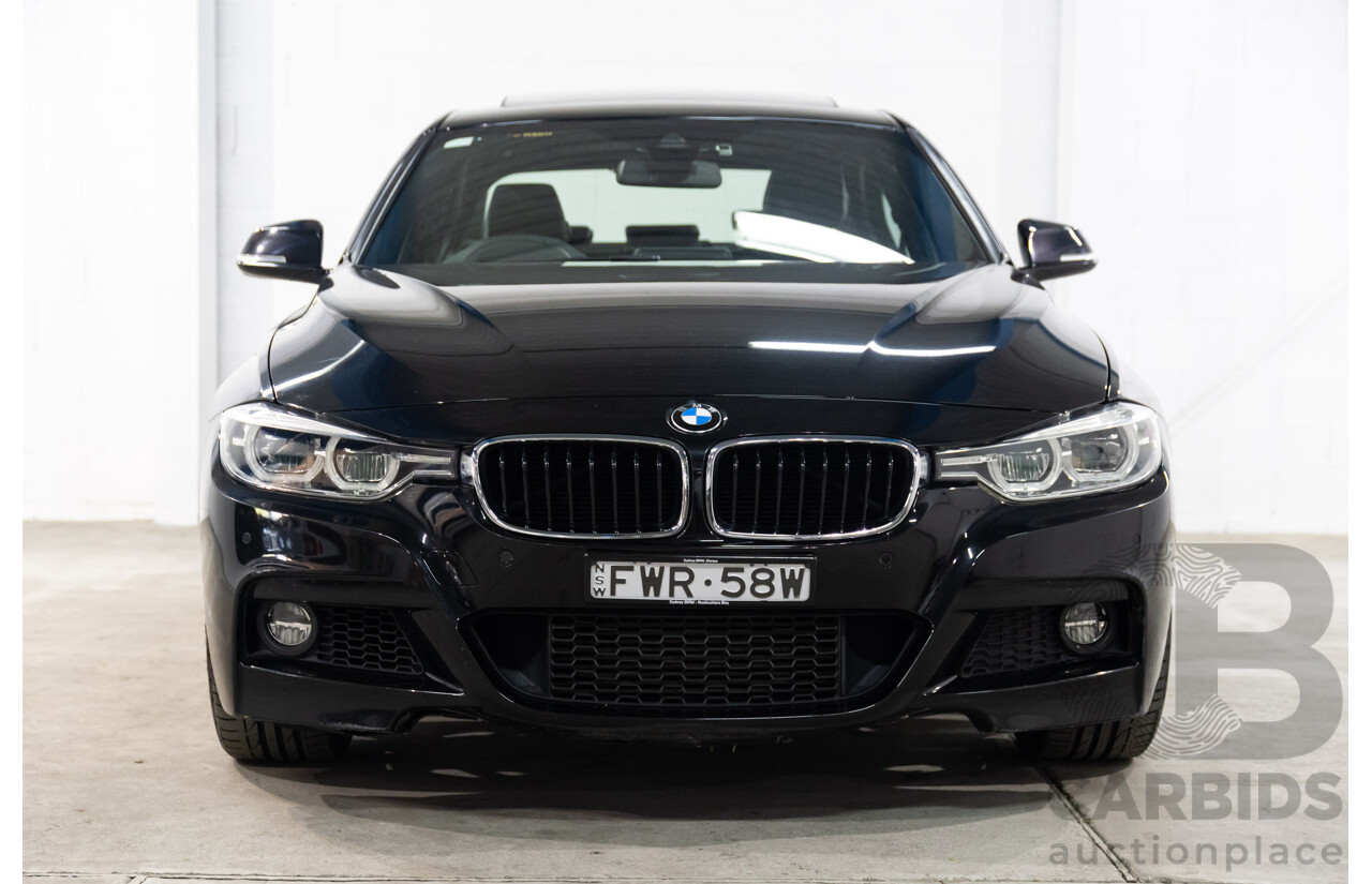 03/2016 Bmw 3 18i SPORT LINE RWD F30 LCI 4D Sedan Black Sapphire Metallic Turbo 1.5L