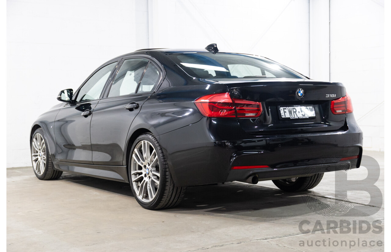 03/2016 Bmw 3 18i SPORT LINE RWD F30 LCI 4D Sedan Black Sapphire Metallic Turbo 1.5L