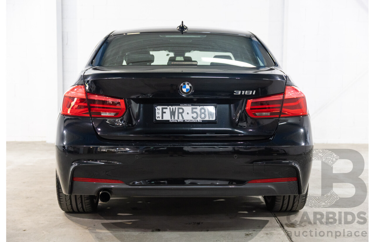 03/2016 Bmw 3 18i SPORT LINE RWD F30 LCI 4D Sedan Black Sapphire Metallic Turbo 1.5L