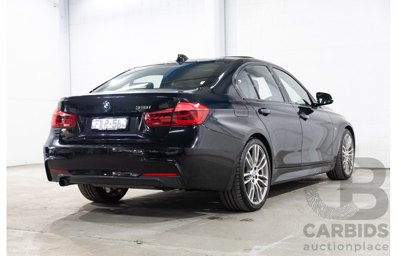 03/2016 Bmw 3 18i SPORT LINE RWD F30 LCI 4D Sedan Black Sapphire Metallic Turbo 1.5L