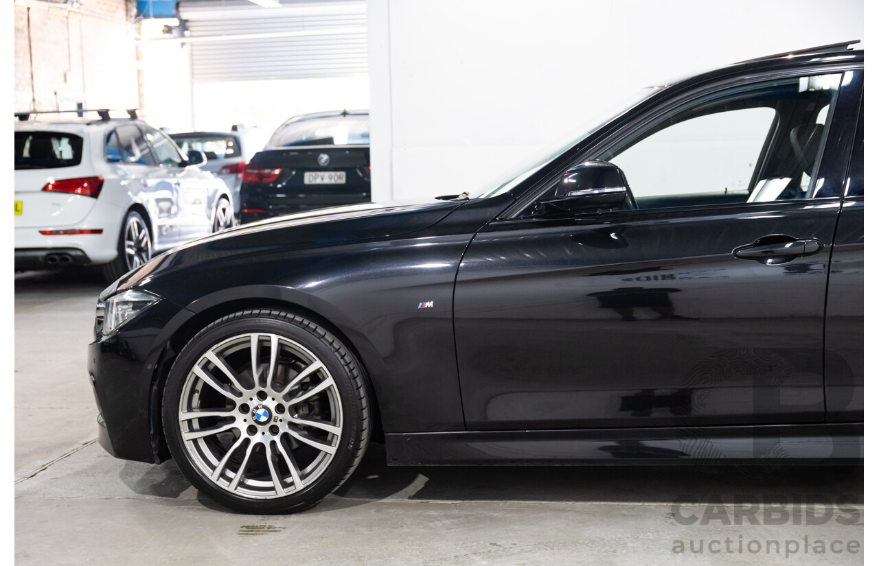 03/2016 Bmw 3 18i SPORT LINE RWD F30 LCI 4D Sedan Black Sapphire Metallic Turbo 1.5L