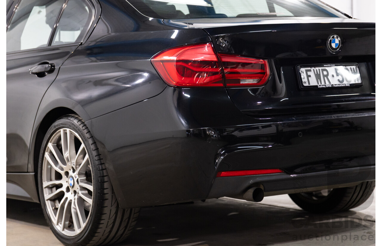 03/2016 Bmw 3 18i SPORT LINE RWD F30 LCI 4D Sedan Black Sapphire Metallic Turbo 1.5L