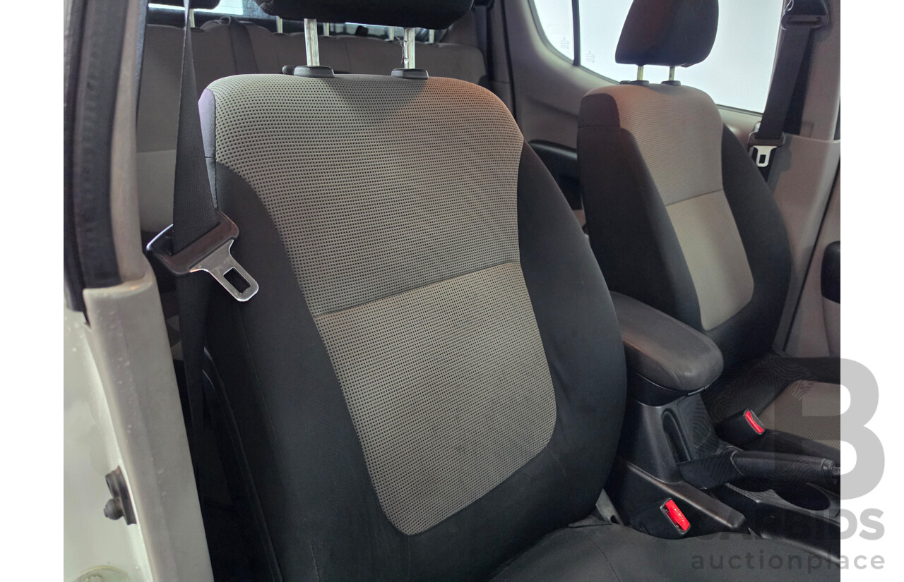 06/2013 Mitsubishi Triton GLX (4x4) MN MY13 Double Cab Utility White Turbo Diesel 2.5L
