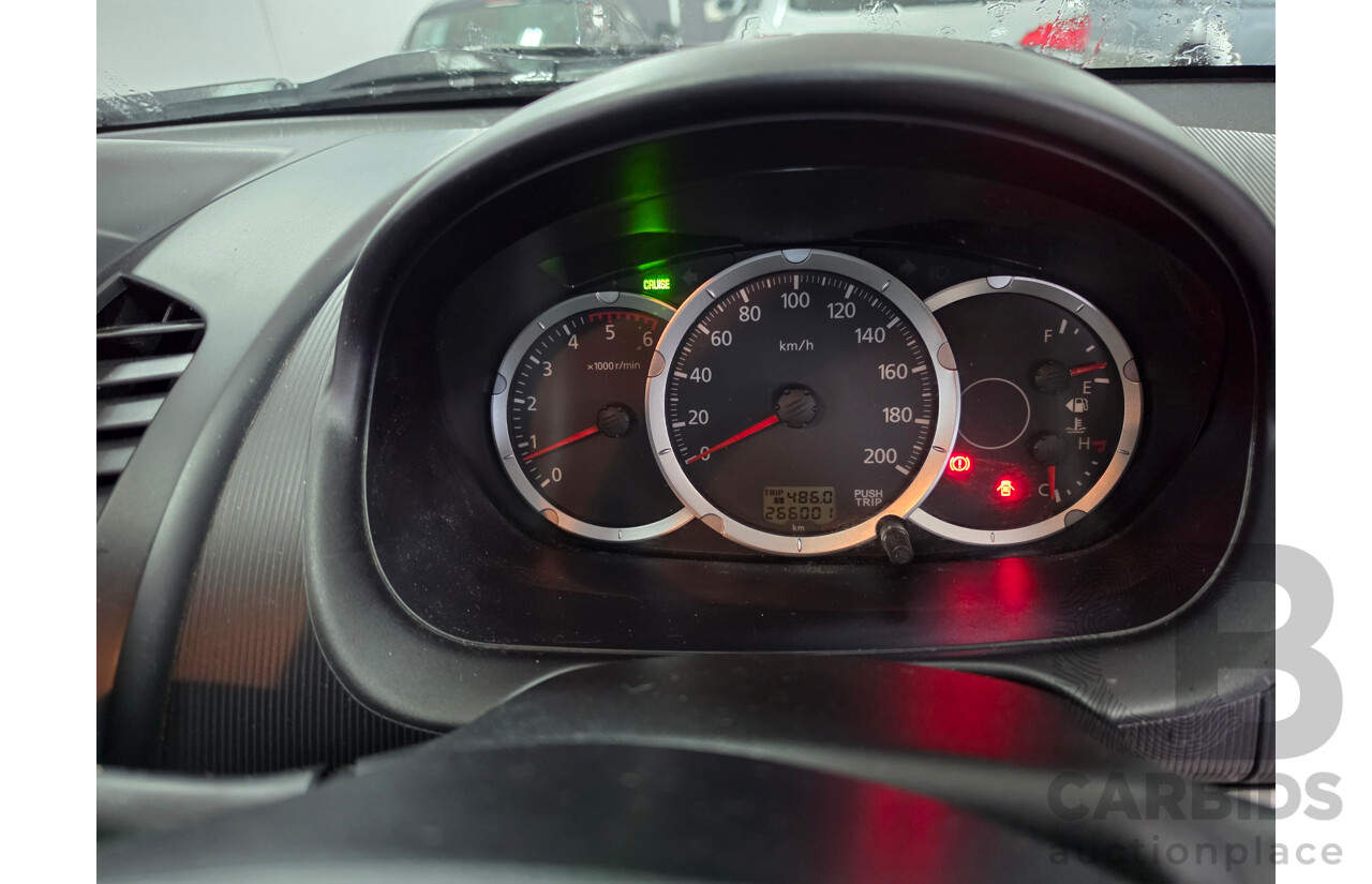 06/2013 Mitsubishi Triton GLX (4x4) MN MY13 Double Cab Utility White Turbo Diesel 2.5L
