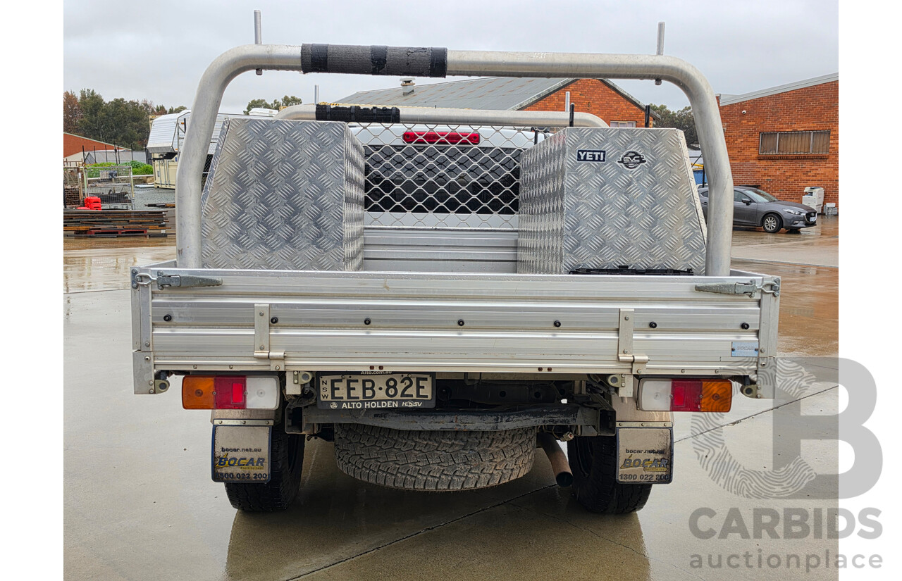 10/2013 Holden Colorado LX (4x4) RG Crew Cab P/Up White Turbo 2.8L