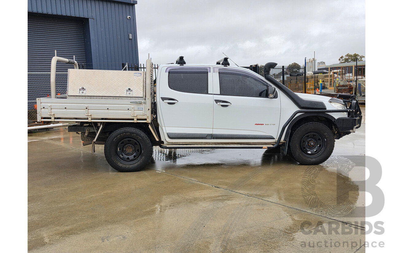 10/2013 Holden Colorado LX (4x4) RG Crew Cab P/Up White Turbo 2.8L