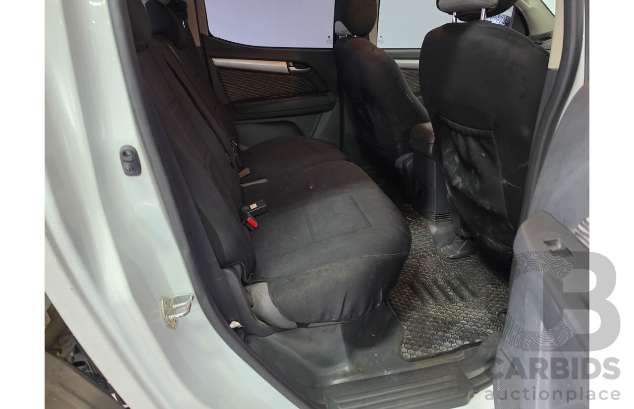 10/2013 Holden Colorado LX (4x4) RG Crew Cab P/Up White Turbo 2.8L